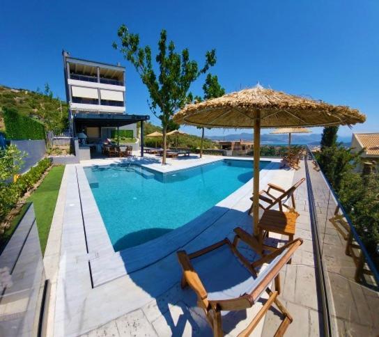 "Stergiou Luxury Apartment 2Nd Floor" Με Κοινη Πισινα Saronida Eksteriør billede