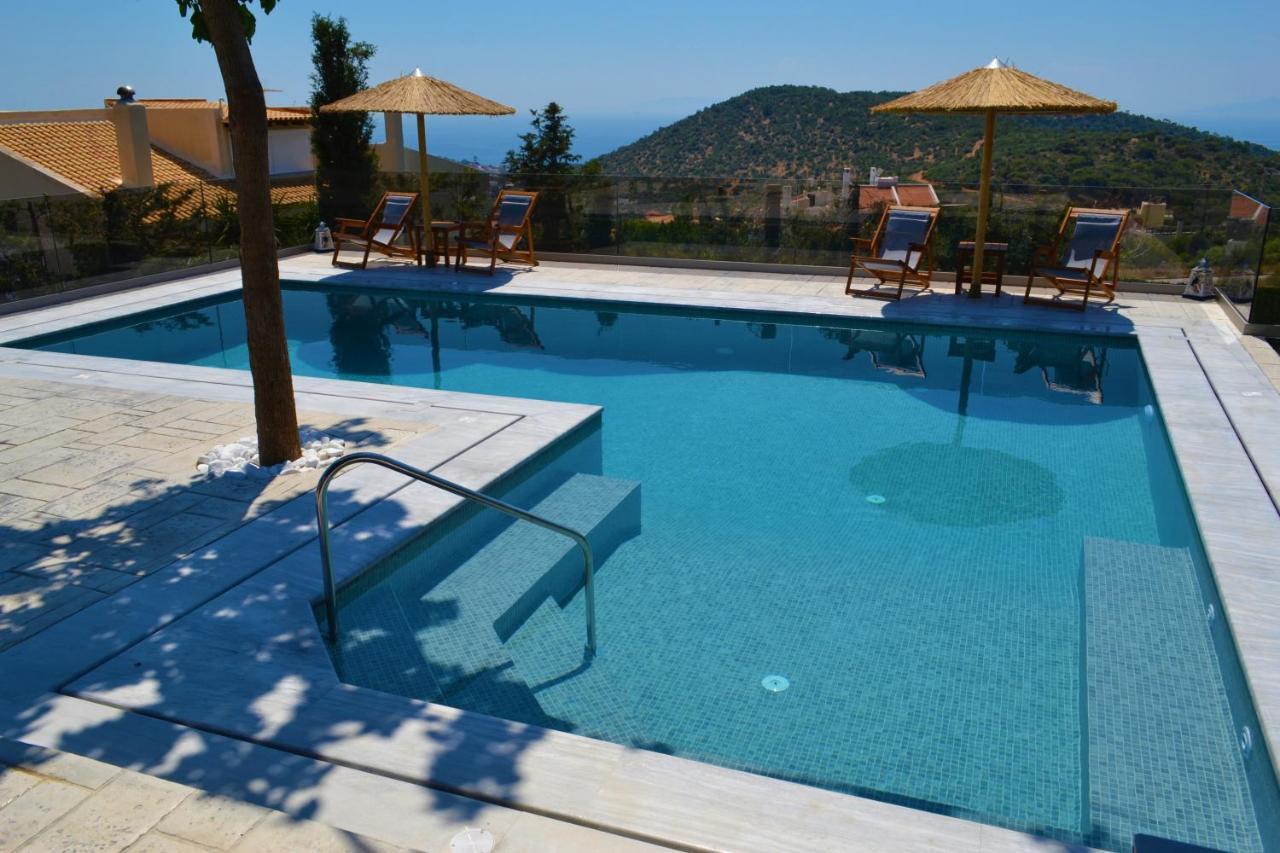 "Stergiou Luxury Apartment 2Nd Floor" Με Κοινη Πισινα Saronida Eksteriør billede