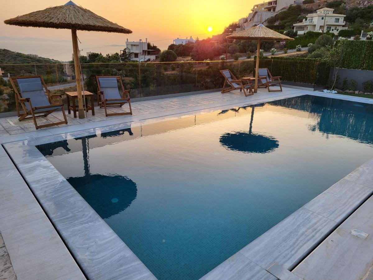 "Stergiou Luxury Apartment 2Nd Floor" Με Κοινη Πισινα Saronida Eksteriør billede