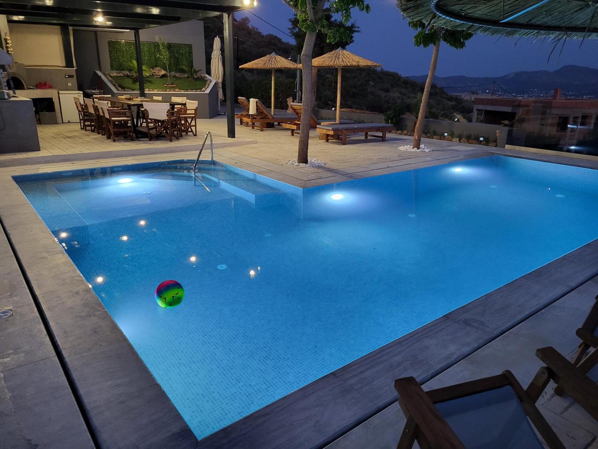 "Stergiou Luxury Apartment 2Nd Floor" Με Κοινη Πισινα Saronida Værelse billede