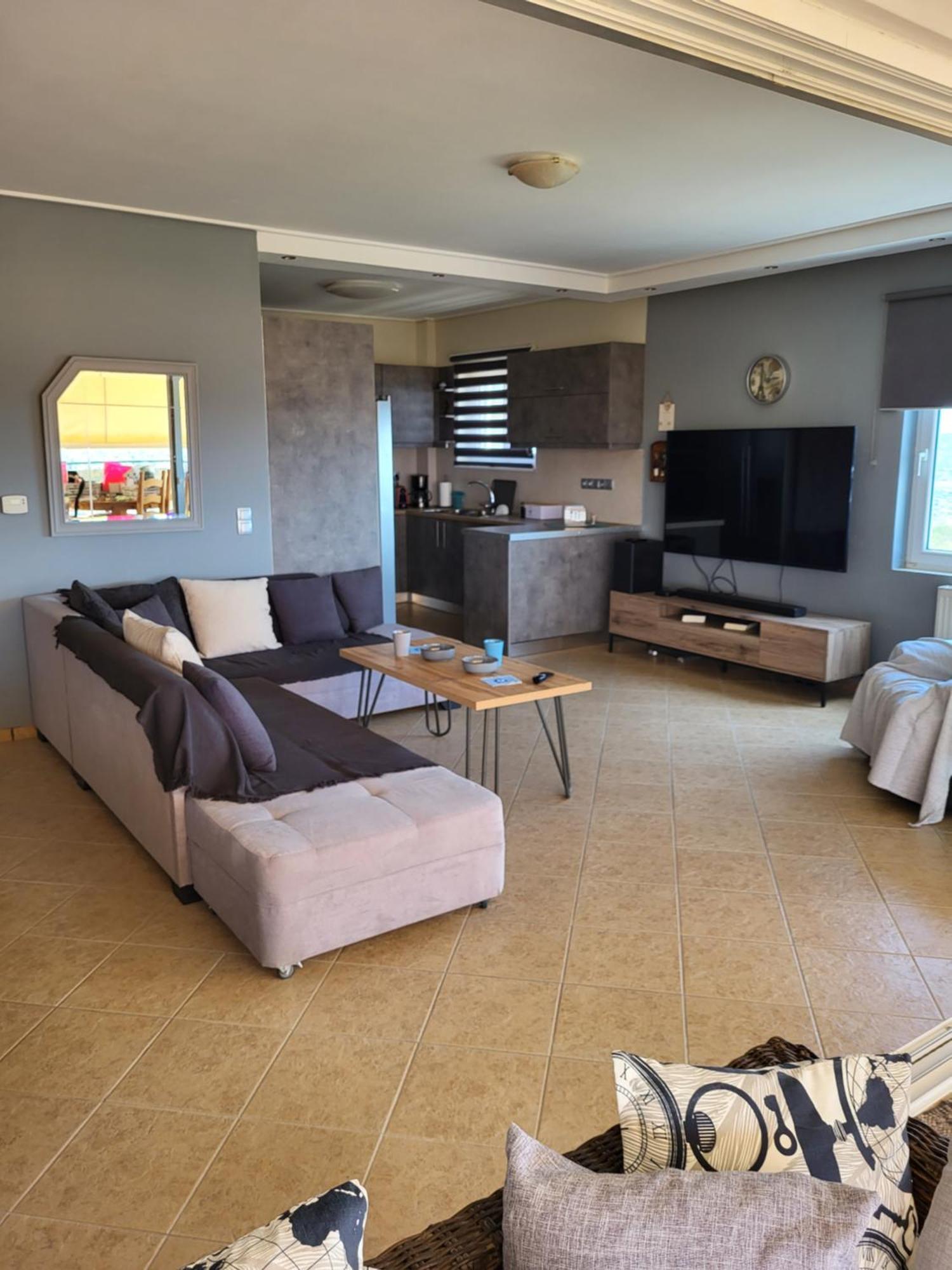 "Stergiou Luxury Apartment 2Nd Floor" Με Κοινη Πισινα Saronida Værelse billede