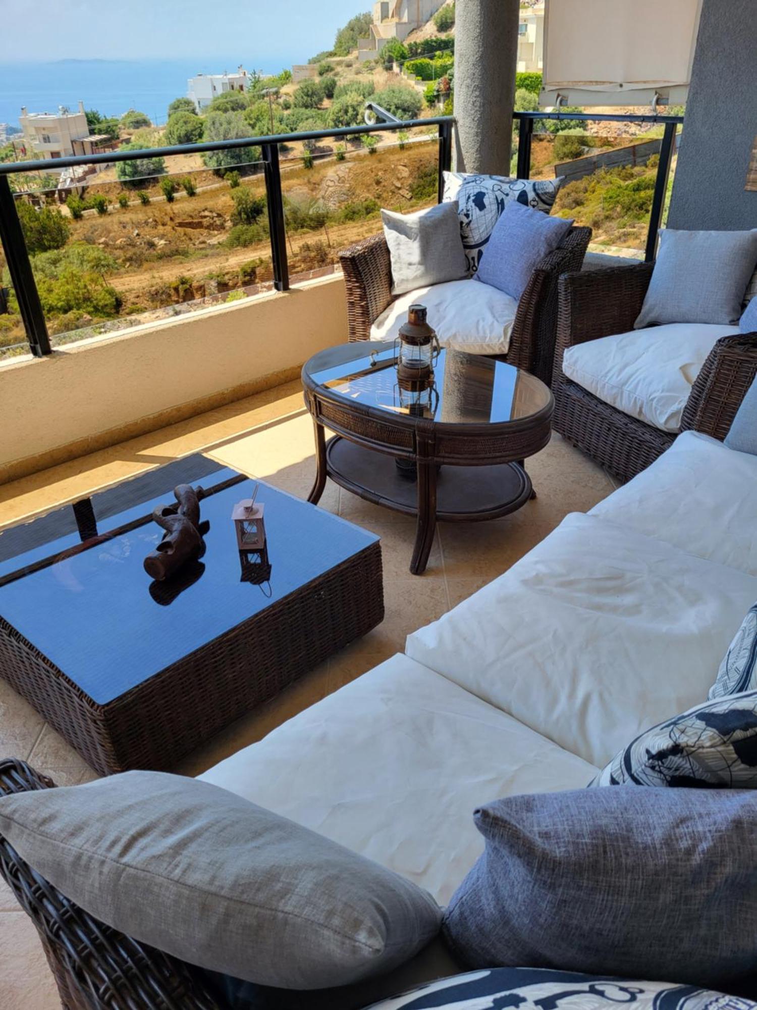"Stergiou Luxury Apartment 2Nd Floor" Με Κοινη Πισινα Saronida Værelse billede